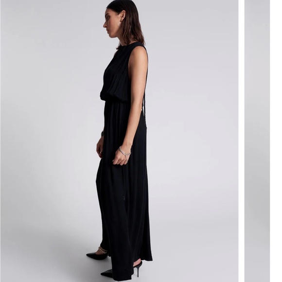 One Teaspoon After Party Jumpsuit black NWT open back sexy - Picture 5 of 5